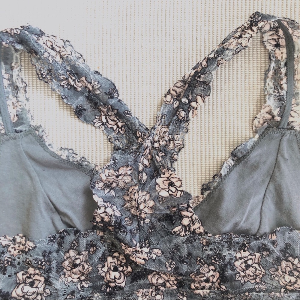 NWOT Sophie B Floral Lace Bralette Size S - Picture 3 of 4
